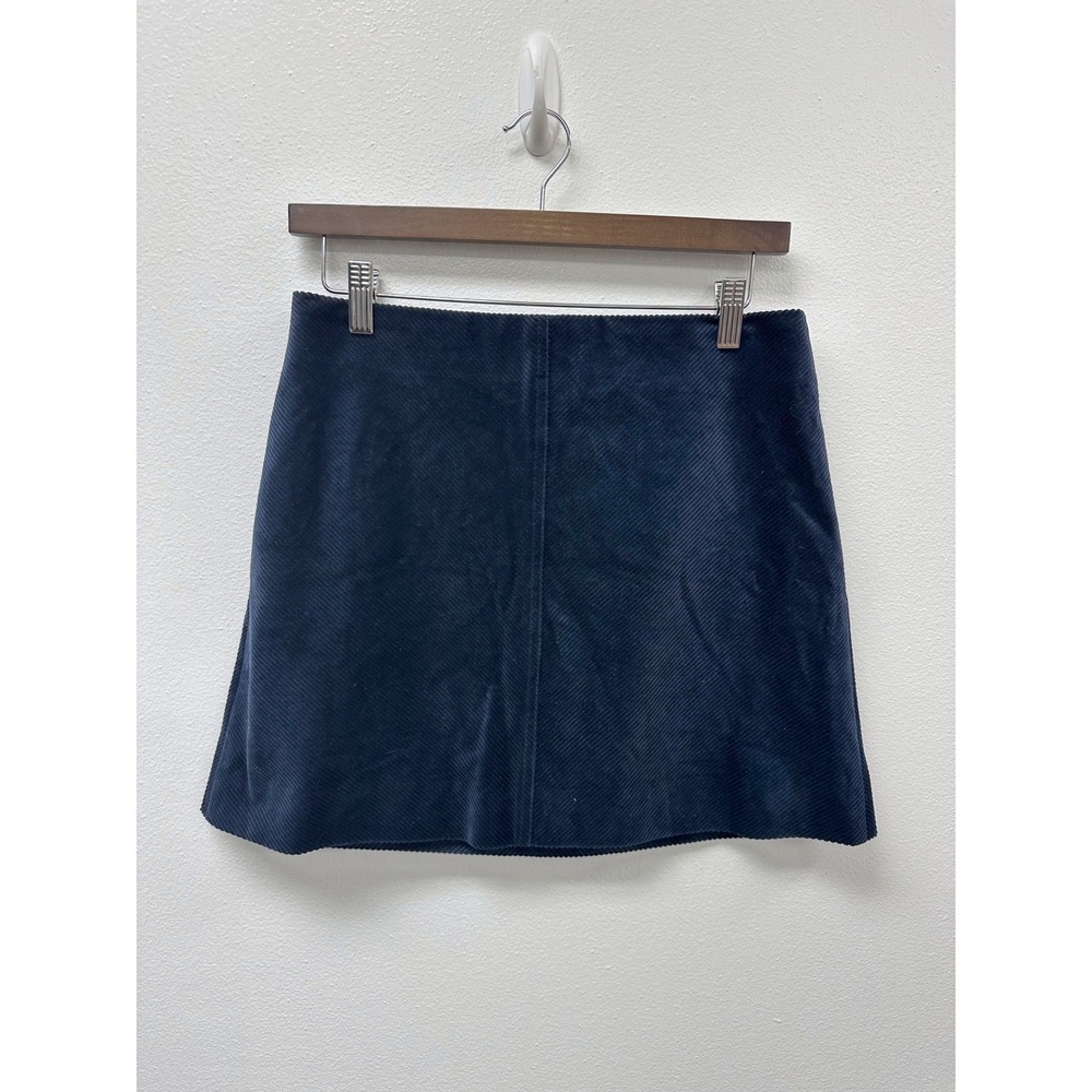 J. Crew Natasha Corduroy Whimsigoth Dark Academia Indie Sleaze Mini Skirt Navy 4
